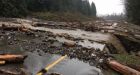 Highway 1 between Chilliwack and Hope to remain closed overnight after series of mudslides