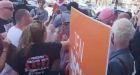 Calls for his death were hurled at Singh, on top of ‘traitor’ chants, by protesters during stop in Peterborough