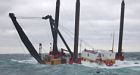 Three rescued from barge by Greenwood Search & Rescue squadron
