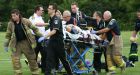 Boy hit by lightning still critical, father says