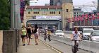 Burrard bridge sees more bikes but slower traffic
