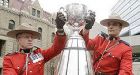 Cup arrives by chuckwagon