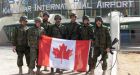 Troops in Afghanistan urged to don red and white face paint for gold-medal game