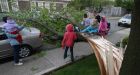 Wild storm lashes city