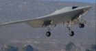 Robot X-47B stealth bomber test flight