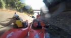 Ben Marr races kayak 72 km/h down Lions Bay drainage ditch
