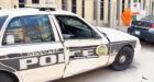 Police chase truck after cruisers rammed outside Winnipeg station